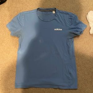 Adult S sky blue adidas t-shirt.